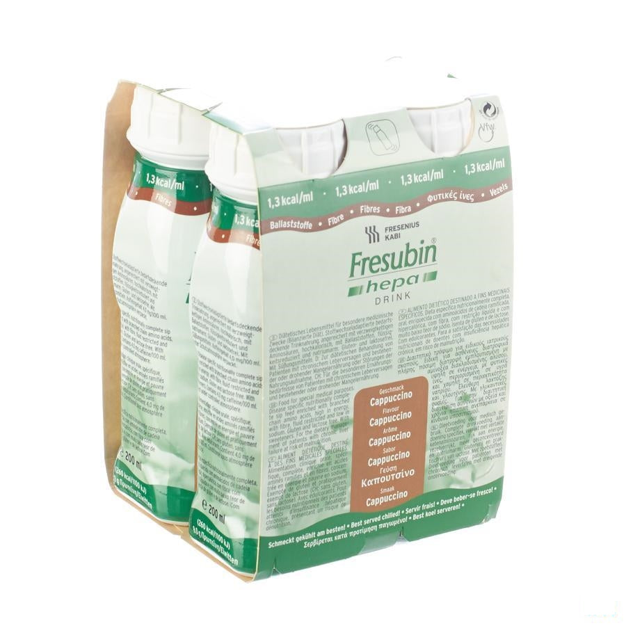 Fresubin Hepa Drink Cappuccino Easy Bottle 4x200ml