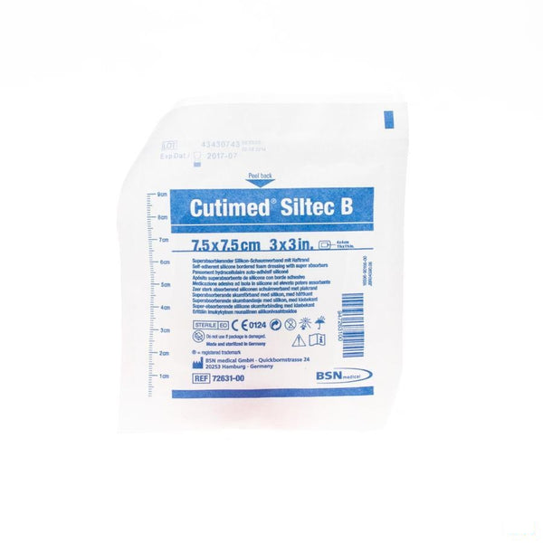 Cutimed Siltec B Kp Steriel 7,5x 7,5cm 1 7263100 - Bsn - InstaCosmetic