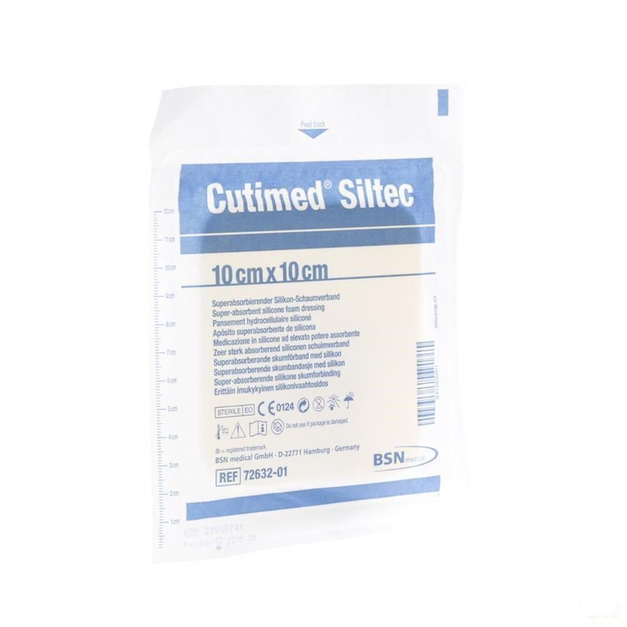 Cutimed Siltec Kp Steriel 10,0x10,0cm 1 7263201