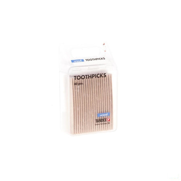 Tandex Toothpicks Wood 80 - Deprophar - InstaCosmetic