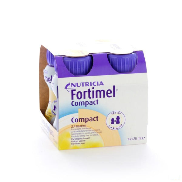 Fortimel Compact Vanille 4x125ml - Nutricia - InstaCosmetic