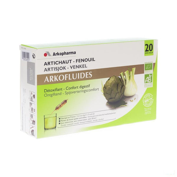 Arkofluide Artisjok Amp 20x15ml - Arkopharma - InstaCosmetic