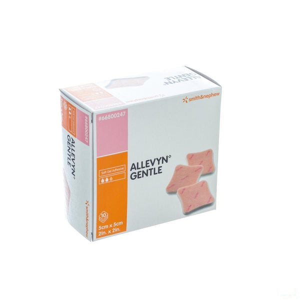 Allevyn Gentle Ster 5,0x 5,0cm 10 66800247 - Smith & Nephew - InstaCosmetic