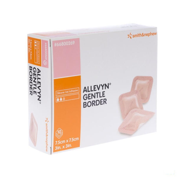 Allevyn Gentle Border Ster 7,5x 7,5cm 10 66800269 - Smith & Nephew - InstaCosmetic