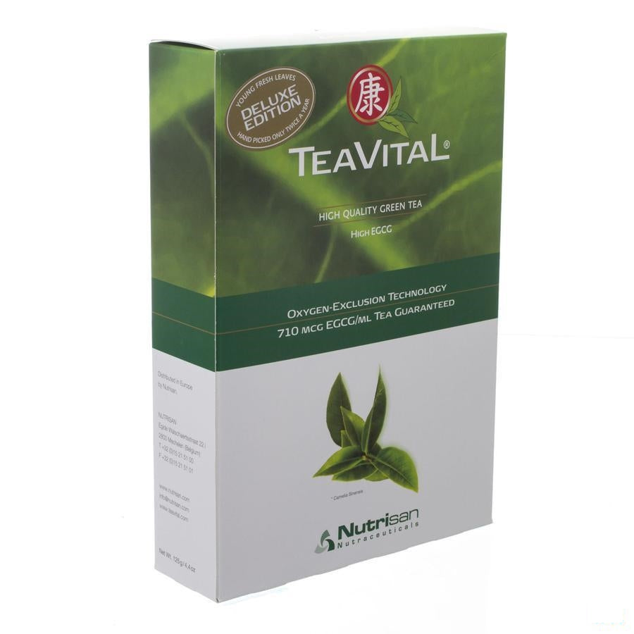 Tea Vital De Luxe Groene Theeblaadjes Doos 125g