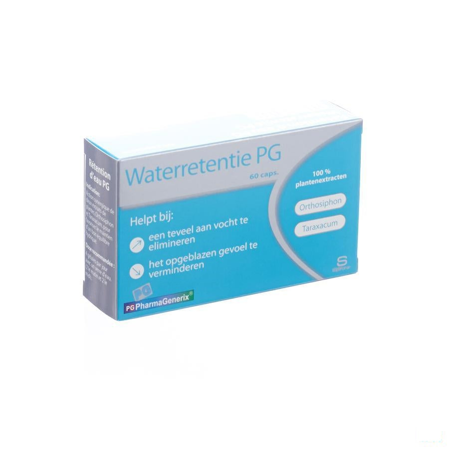 Waterretentie Pg Pharmagenerix Capsules 60