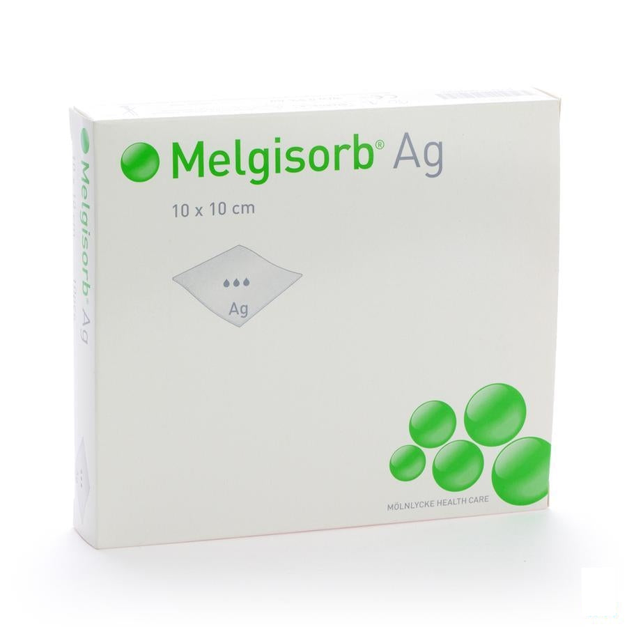 Melgisorb Ag Kp Ster 10x10cm 10 256100
