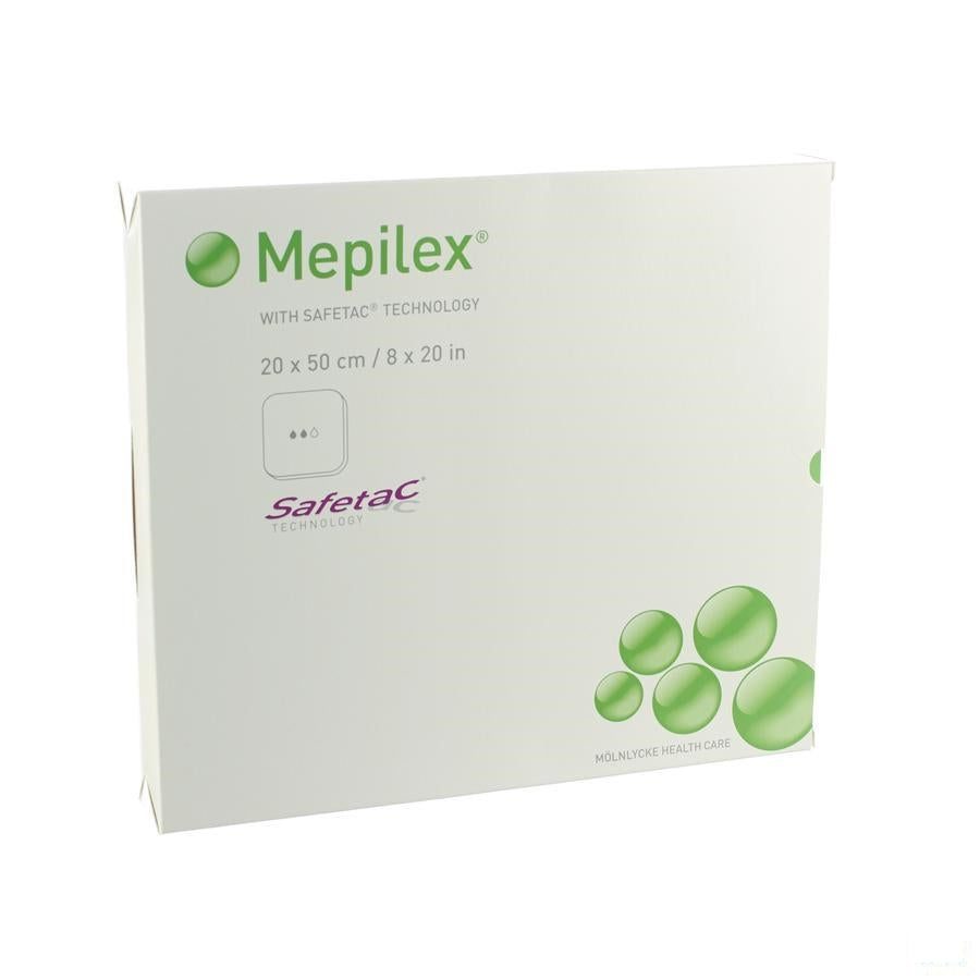 Mepilex Schuimverb Sil Abs Ster 20x50cm 2 294500