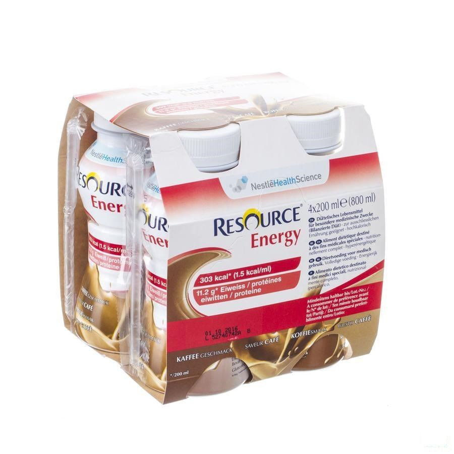 Resource Energy Drink Koffie 4x200ml