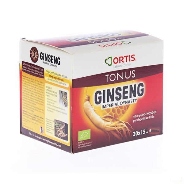 Ortis Ginseng Dynasty Imperial Bio 20x15ml - Ortis - InstaCosmetic