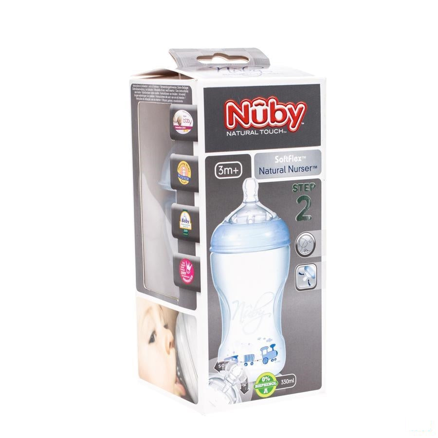 Nuby Nt Zuigfles Propyl. 300ml+speen Medium