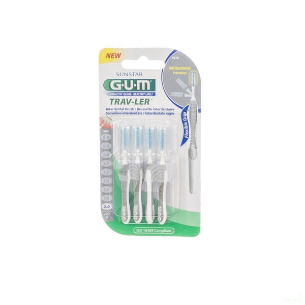 Gum Interdent.gum Travler 2,0mm 4 1618 - Gum - InstaCosmetic