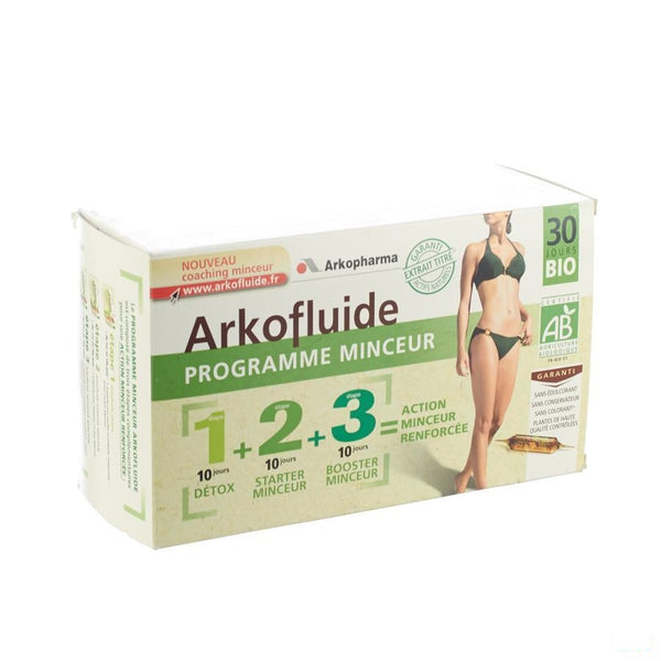 Arkofluide Afslank Programma Amp 30x15ml - Arkopharma - InstaCosmetic