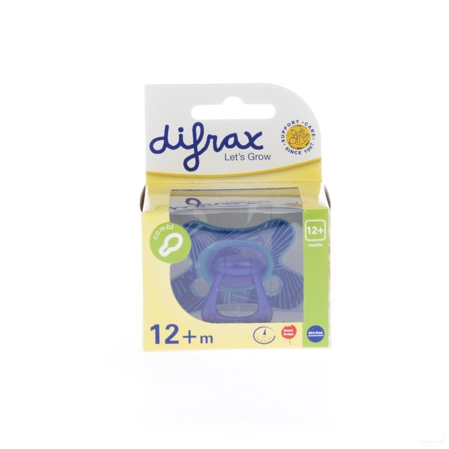 Difrax Fopspeen Combi Semi Filled Boy +12m 804