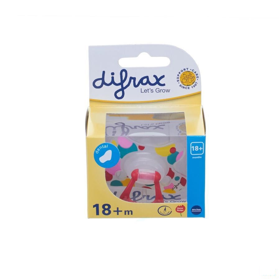 Difrax Fopspeen Sil Dental Xtr Sterk Girl +18m 342