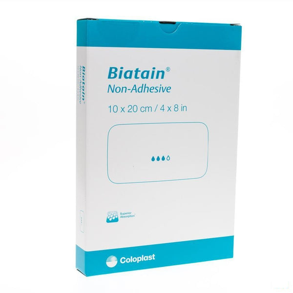 Biatain Schuimverband N/adh 10,0x20,0cm 5 3412 - Coloplast Belgium - InstaCosmetic