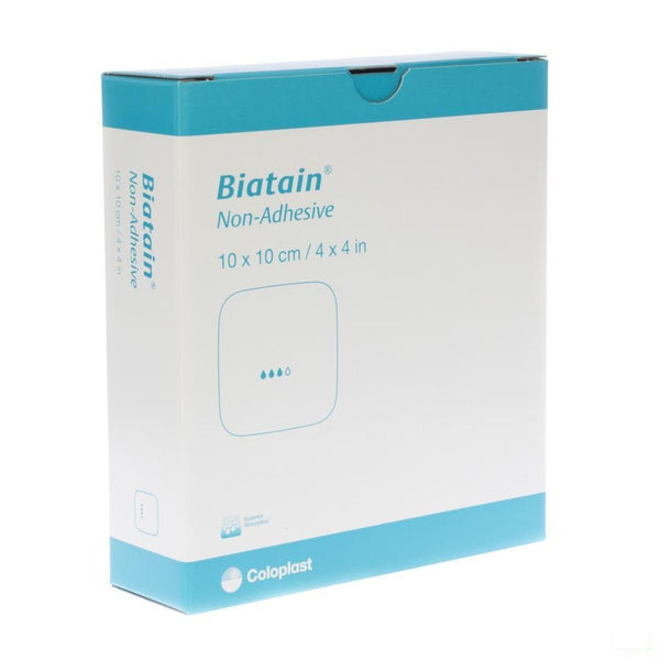 Biatain Schuimverband N/adh 10,0x10,0cm 10 3410 - Coloplast Belgium - InstaCosmetic