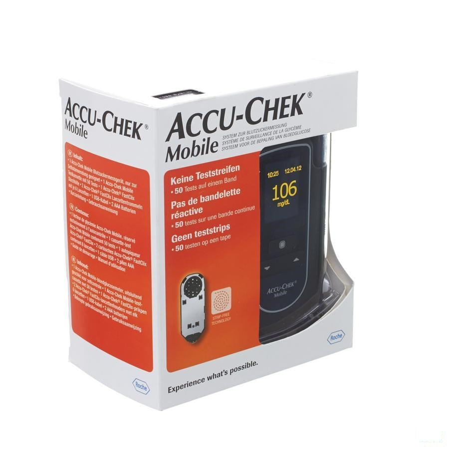 Accu Chek Mobile Startkit (50tests+meter+prikker)