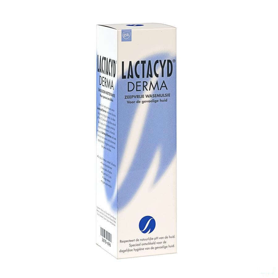 Lactacyd Derma Wasemuls Z/zeep 250ml