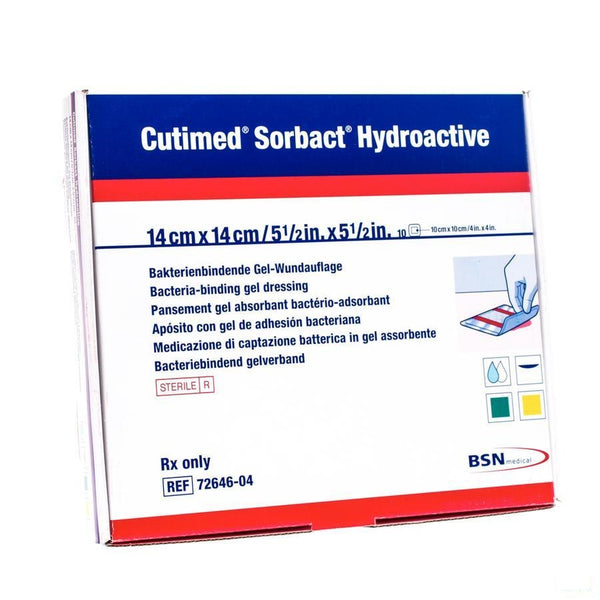 Cutimed Sorbact Hydroactive 14x14,0cm 10 7264604 - Bsn - InstaCosmetic