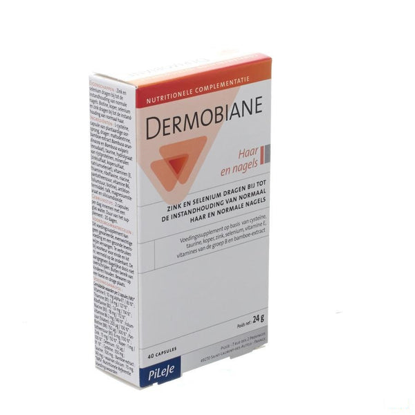 Dermobiane Haar En Nagels Gel 40x605mg - Pileje Benelux - InstaCosmetic