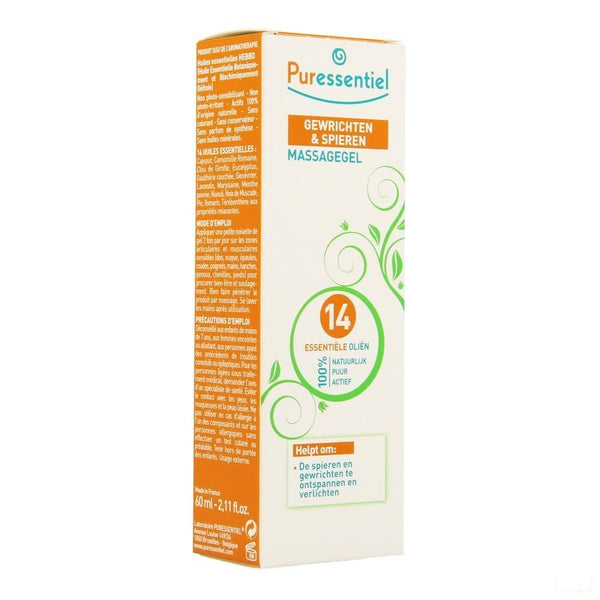 Puressentiel Gewrichten Gel 14 Ess Olie 60ml - Puressentiel - InstaCosmetic