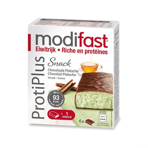 Modifast Protiplus Reep Chocolade-pistache 162g - Modifast - InstaCosmetic