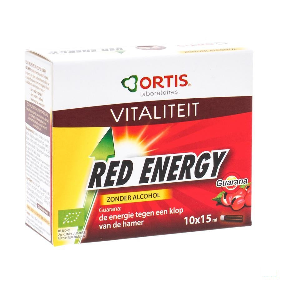 Ortis Red Energy Bio Z/alc 10x15ml