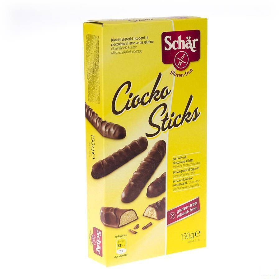 Schar Chiocko Sticks Glutenvrij 150g 6544