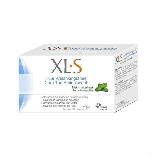 XLS Afslankingsthee Munt Zakje 20x2g - Omega Pharma - InstaCosmetic