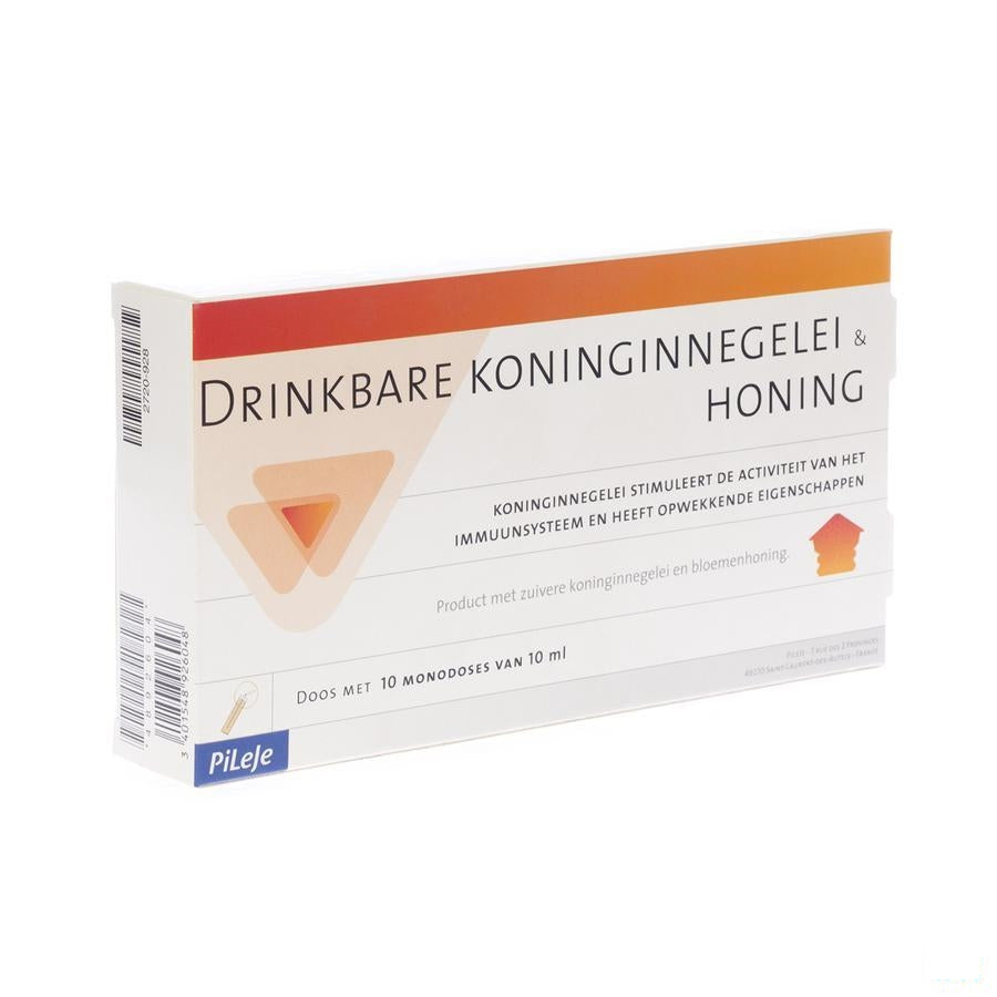 Koninginnebrij + Honing Bio Drinkb Unidose 10x10ml