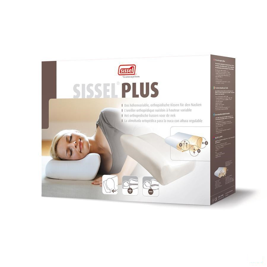Sissel Plus Hoofdkussen Orthoped.+overtrek Stretch