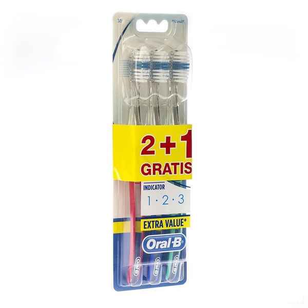 Oral B Tandenb 1-2-3 Indicator 35m (2+1) - Procter & Gamble - InstaCosmetic