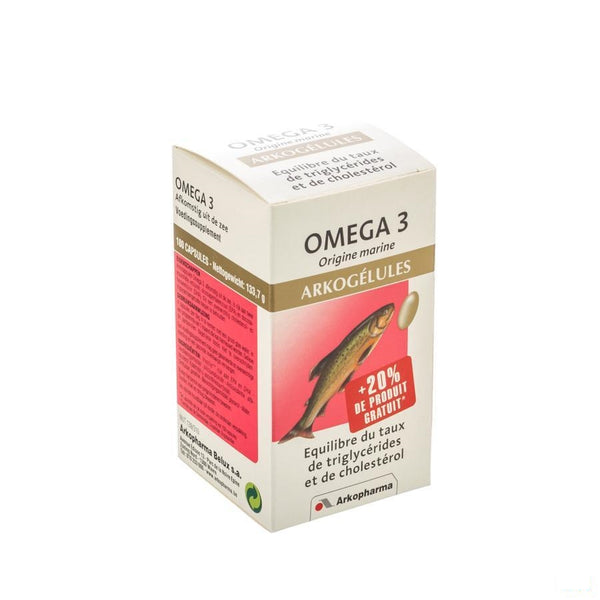 Arkocaps Omega 3 180 - Arkopharma - InstaCosmetic