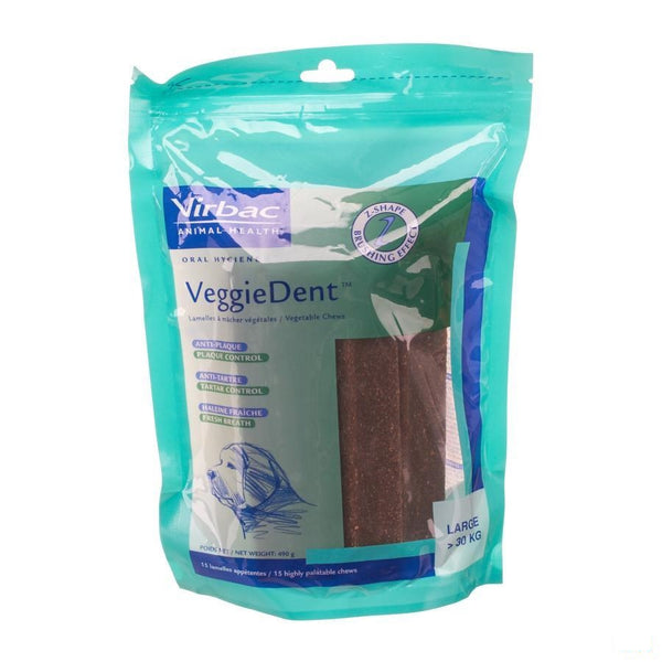 Veggiedent Hond >30kg Kauwreep 15 - Virbac - InstaCosmetic