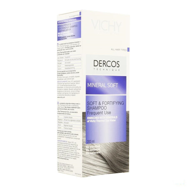 Vichy Dercos Shampoo Mineral Doux 200ml - Vichy - InstaCosmetic