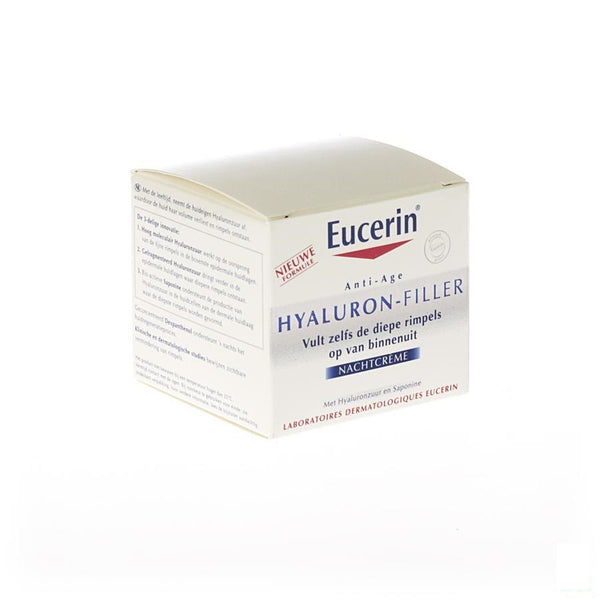 Eucerin Hyaluron Filler Nachtcreme Nieuwe Formule 50ml - Beiersdorf - InstaCosmetic