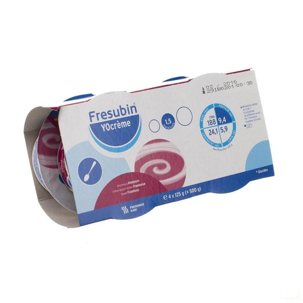Fresubin Yocreme Framboos 4x125g 7120701 - Fresenius Kabi - InstaCosmetic