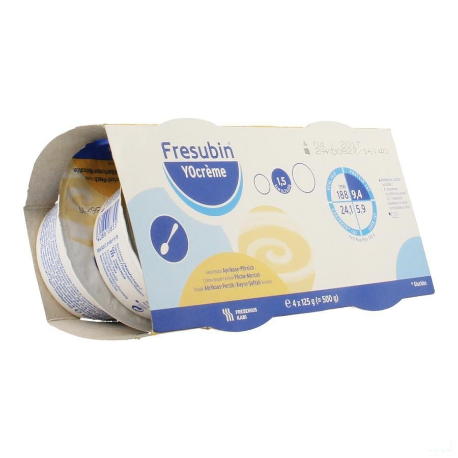 Fresubin Yocreme Perzik-abrikoos 4x125g 7119701