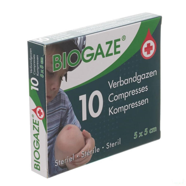 Biogaze Verbandgaas Geimpregneerd 5x 5cm 10 - Axone Pharma - InstaCosmetic