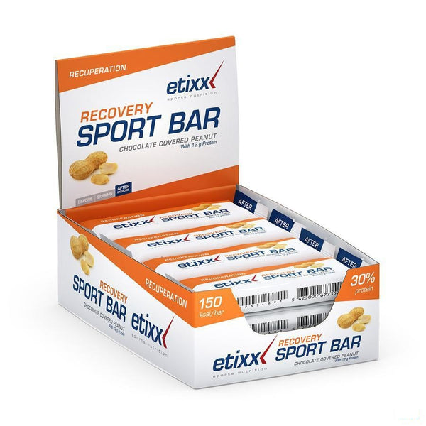 Etixx Recovery + Energy Sport Bar 12x40g - Axone Pharma - InstaCosmetic