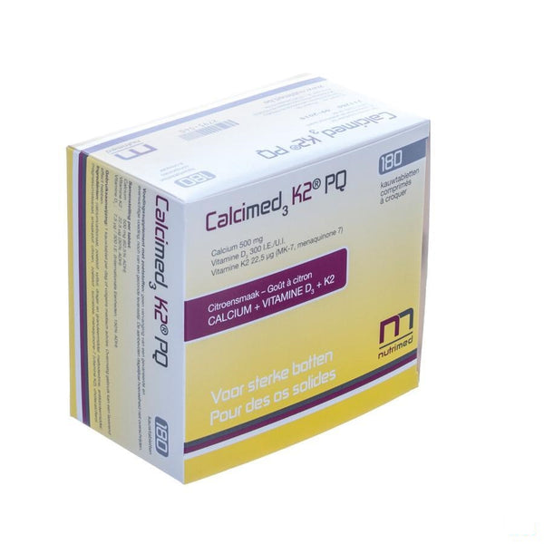 Calcimed K2 Pq Blister Kauwtabl 180 - Nutrimed - InstaCosmetic