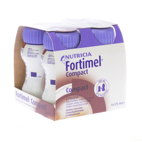 Fortimel Compact Chocolade 4x125ml - Nutricia - InstaCosmetic