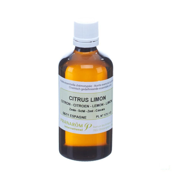 Citroen Zeste Ess Olie 100ml Pranarom - Pranarom International Sa - InstaCosmetic