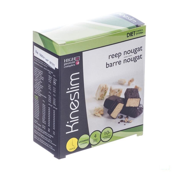 Kineslim Reep Nougat 4x36g - Omega Pharma - InstaCosmetic