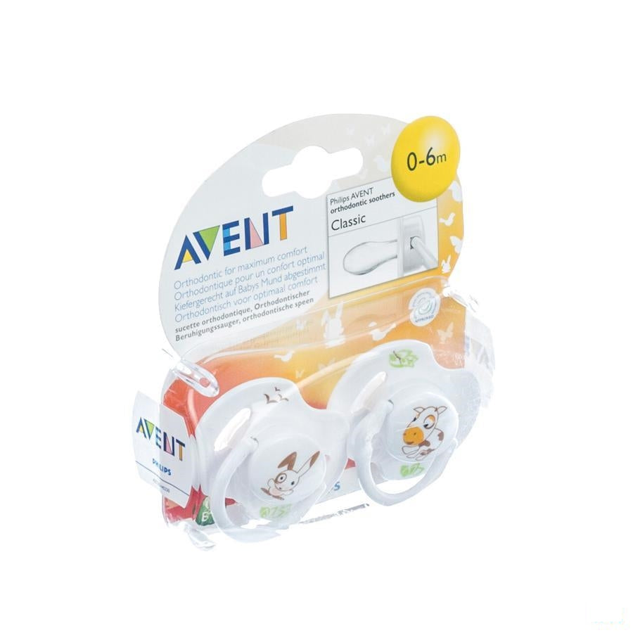 Avent Fopsp Diertjes Silicoon Dubbel 0- 6m 2