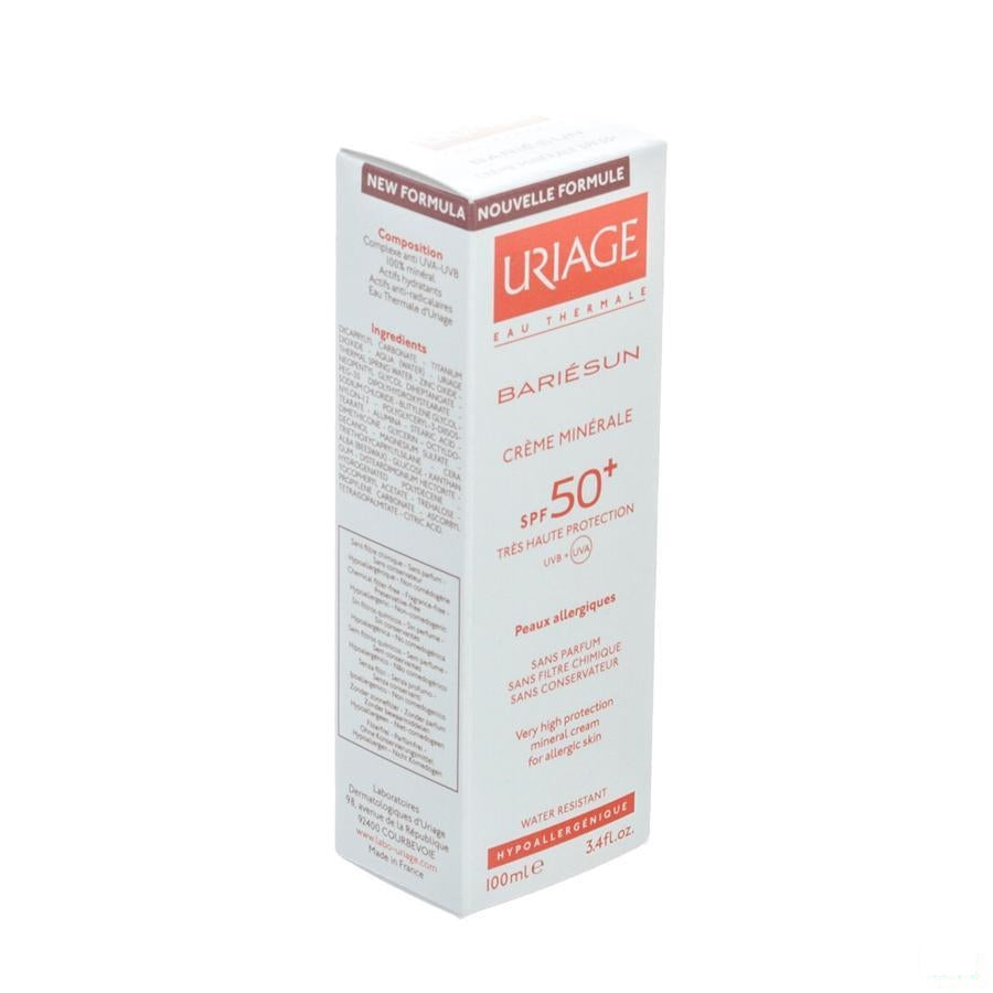 Uriage Bariesun Cr Minerale Ip50+ Allerg.h 100ml