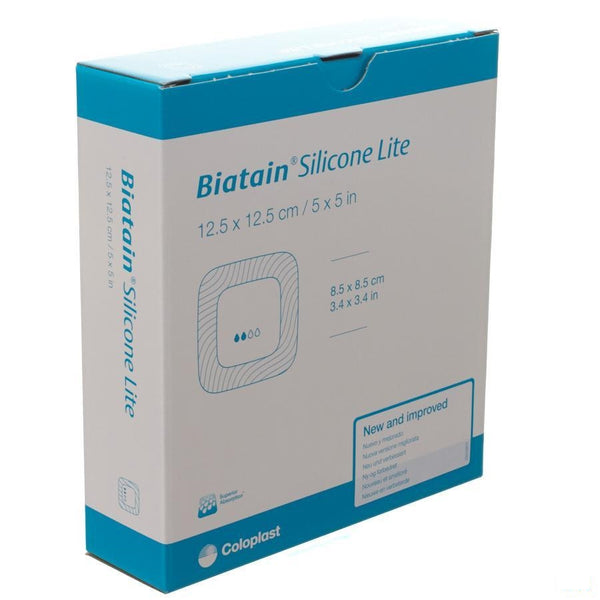 Biatain Siliconen Lite Schuimverb 12,5x12,5cm 10 - Coloplast Belgium - InstaCosmetic