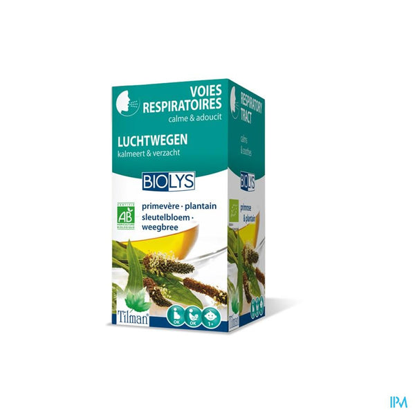 Biolys Sleutelbloem-weegbree Tea-bags 20 - Tilman - InstaCosmetic