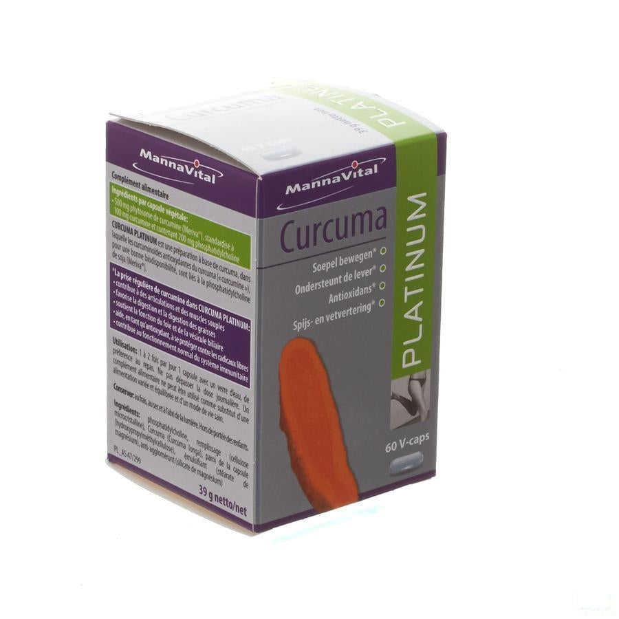 Mannavital Curcuma Platinum V-caps 60